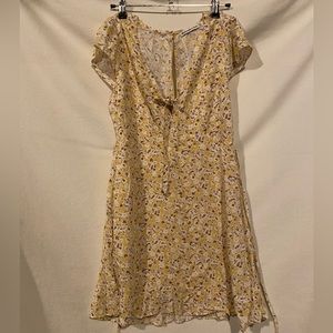 Abercrombie & Fitch yellow mini dress